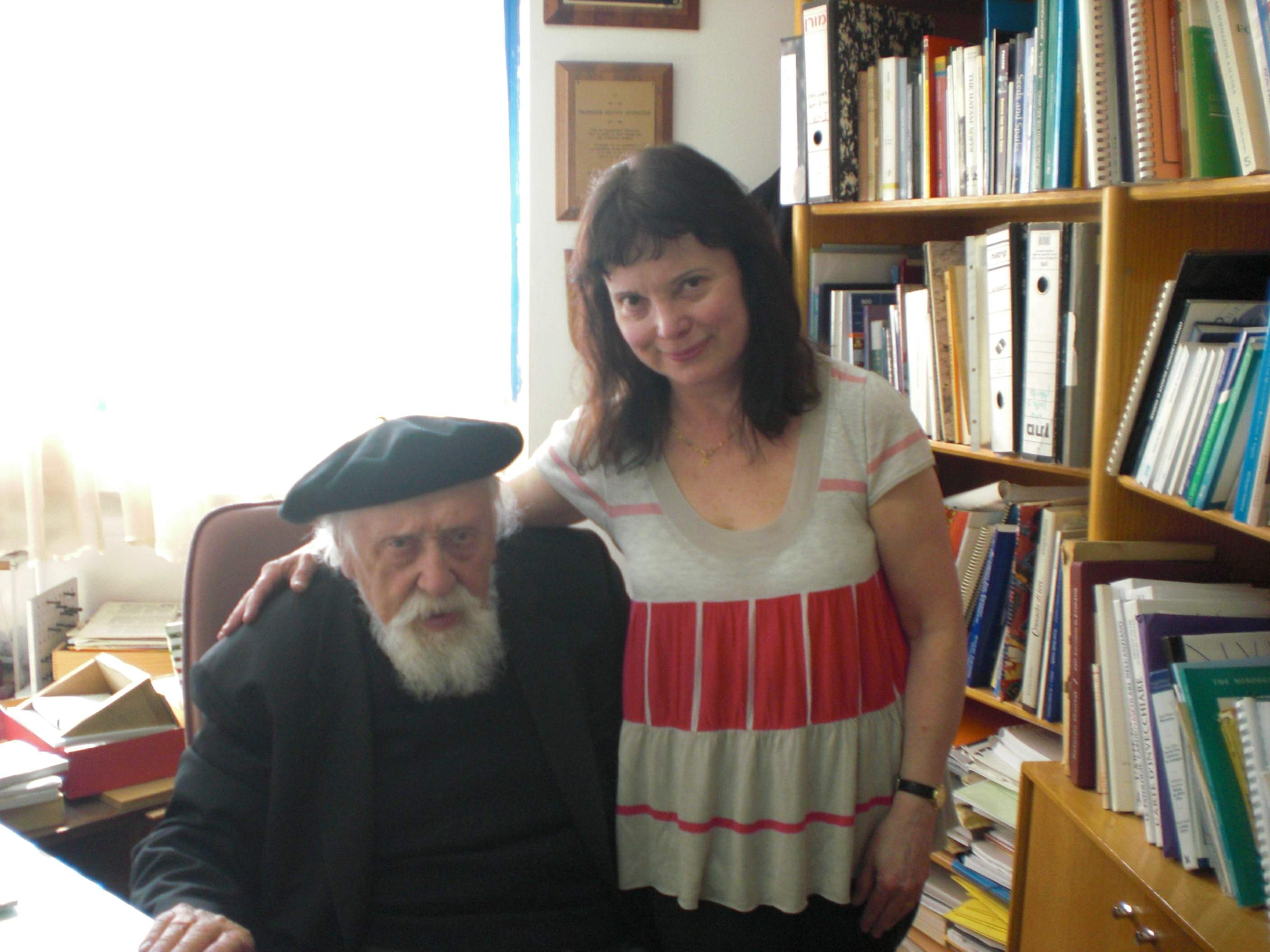 Adriana Pariente avec le Professeur Reuven Feuerstein